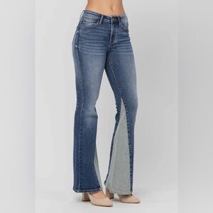 NWT Judy Blue’s Mid Rise Women's Blue Flare Jeans